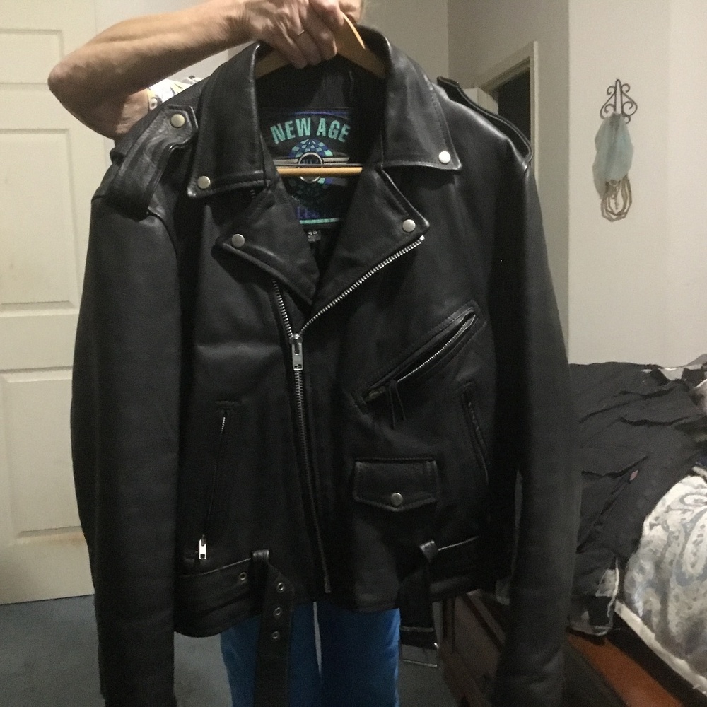 Black heavy leather,2xl.-46